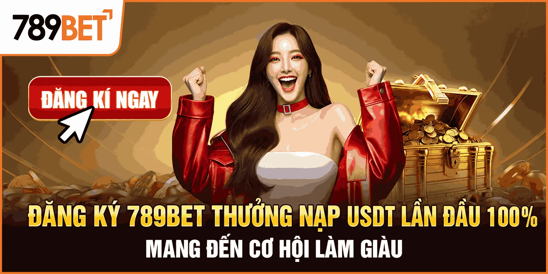 Chương trình khuyến mãi đăng ký 789Bet thưởng nạp USDT 100%